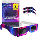 Zonsverduisteringsbril - Eclips bril - ISO 12312-2 en CE gecertificeerd - 2 stuks