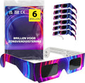 Zonsverduisteringsbril - Eclips bril - ISO 12312-2 en CE gecertificeerd - 6 stuks