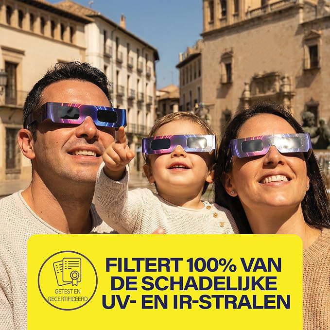 Zonsverduisteringsbril - Eclips bril - ISO 12312-2 en CE gecertificeerd - 2 stuks
